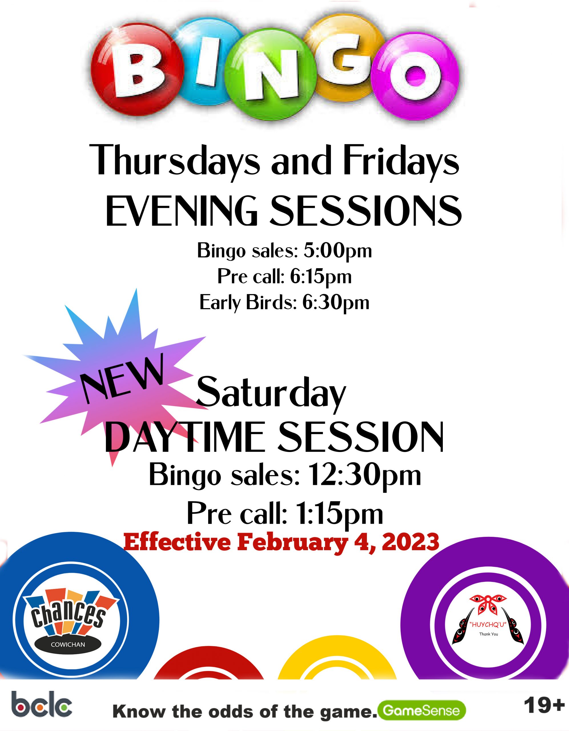 Bingo Chances Cowichan